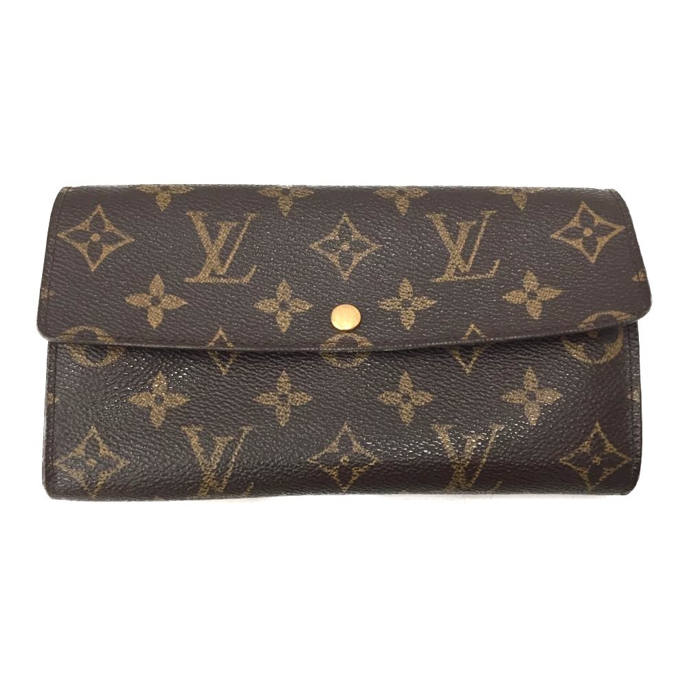 Louis Vuitton Monogram Pochette Portemonnaie Credit Brown